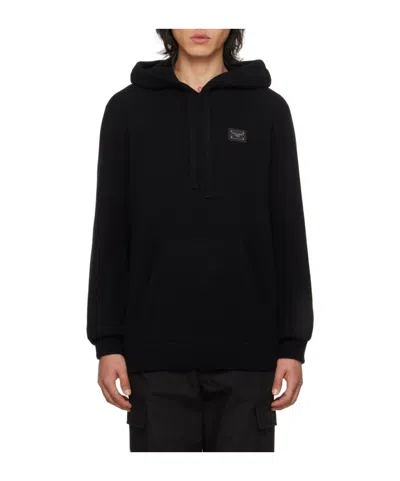 Dolce & Gabbana Logo Hoodie In Black