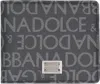 Dolce & Gabbana Coated Canvas Wallet With With All-over Logo In Black