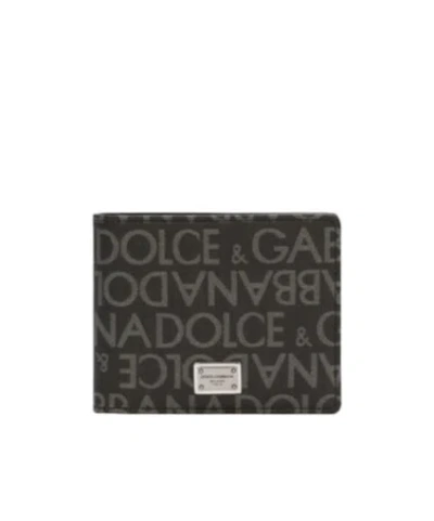 DOLCE & GABBANA DOLCE  GABBANA LOGO PLAQUE BI-FOLD WALLET