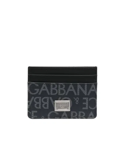 DOLCE & GABBANA DOLCE  GABBANA LOGO PLAQUE CARD HOLDER