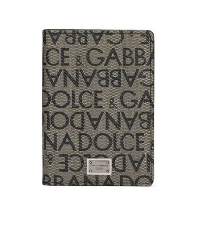 Dolce & Gabbana Logo-jacquard Card Holder In Multicolor