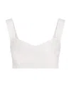 Dolce & Gabbana Jacquard Corset With All-over Dg Logo In White