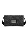 Dolce & Gabbana Dolce  Gabbana Logo Jacquard Foldover Top Crossbody Bag In Black