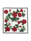 Dolce & Gabbana All-over Dg Jacquard Silk Square Scarf In Black