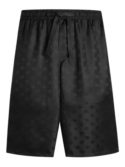 Dolce & Gabbana Logo-jacquard Silk Shorts