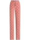 Dolce & Gabbana Chenille Jogging Pants With Jacquard Dg Logo In Pink