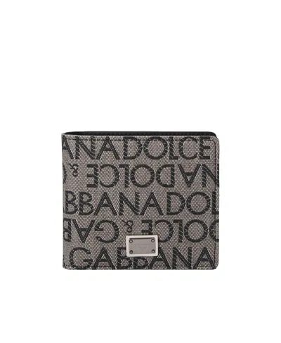 Dolce & Gabbana Logo-print Wallet In Black