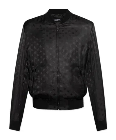 Dolce & Gabbana Long-sleeved Casual Jacket In Black