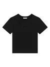Dolce & Gabbana Cotton Logo-embellished T-shirt (8-12+ Years) In Black