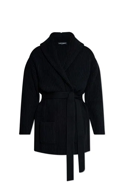 DOLCE & GABBANA DOLCE  GABBANA BELTED CARDIGAN