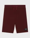 Dolce & Gabbana Logo Label Jog Short In Dark Red