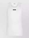 Dolce & Gabbana Men's Logo-patch Tank Top In White