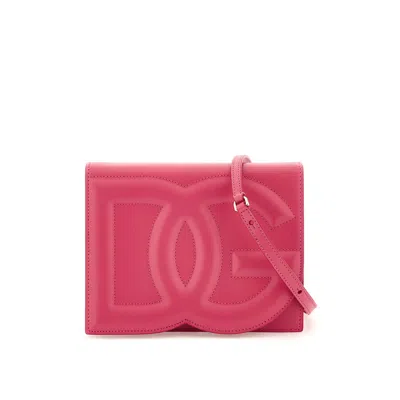 DOLCE & GABBANA DOLCE & GABBANA LOGO LEATHER CROSSBODY BAG