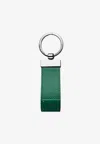 Dolce & Gabbana Logo Leather Key Ring In Green