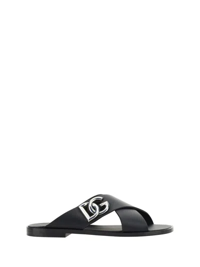 DOLCE & GABBANA LEATHER SANDALS
