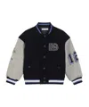Dolce & Gabbana Logo-lettering Bomber Jacket In Black