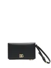 Dolce & Gabbana Logo-lettering Clutch Bag In Black