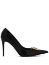 Dolce & Gabbana Women's Leather Pumps In 80999