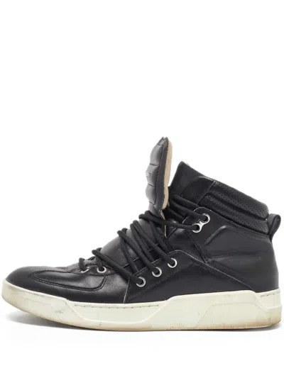 Pre-owned Dolce & Gabbana Logo-lettering Leather Sneakers