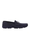 Dolce & Gabbana Man Loafers Midnight Blue Size 9 Calfskin In Black