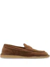 Dolce & Gabbana Logo-lettering Loafers In Brown