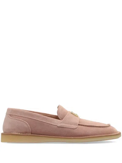 Dolce & Gabbana Logo-lettering Loafers In Multi