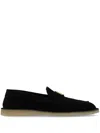 Dolce & Gabbana Dolce  Gabbana Logo Plaque Mocassins In Schwarz