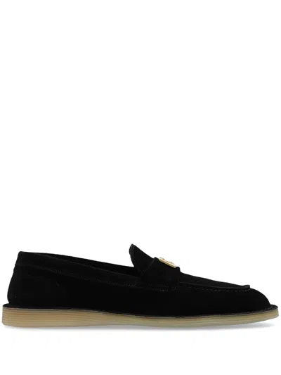 DOLCE & GABBANA LOGO-LETTERING LOAFERS