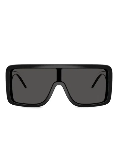 DOLCE & GABBANA LOGO-LETTERING SUNGLASSES