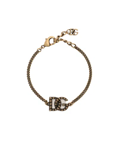 Dolce & Gabbana Logo Link Bracelet In ゴールド