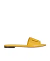 Dolce & Gabbana Rubber Sandal In Yellow