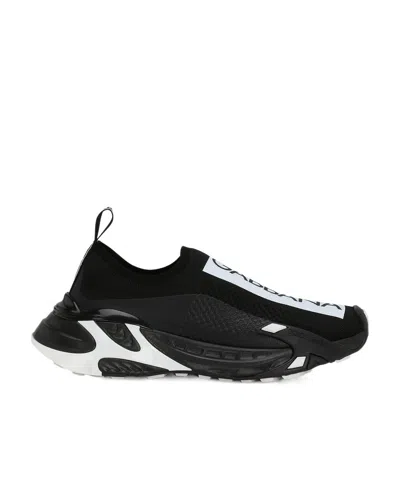 Dolce & Gabbana Logo Low-cut Casual Trainers In Black
