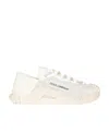 Dolce & Gabbana Nsl Lace-trimmed Low-top Sneakers In White