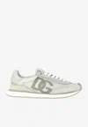 Dolce & Gabbana Cushion Sneaker In Mixed Materials Color White In White