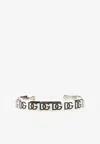 Dolce & Gabbana Logo Monogram Cuff Bracelet In Metallic