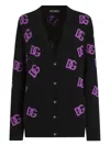 Dolce & Gabbana Logo-motif Cardigan In Black