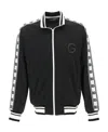 Dolce & Gabbana Logo Panel Bomber Jacket In Black