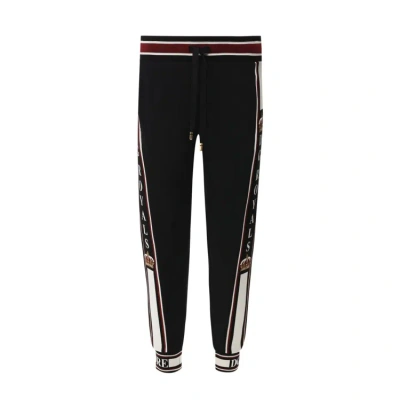 Dolce & Gabbana Logo Pants In Black