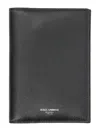 Dolce & Gabbana Logo Passport Holder In Black