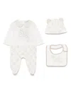 Dolce & Gabbana Logo-patch Babygrow Set In Neutrals
