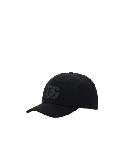 Dolce & Gabbana Dolce  Gabbana Logo Patch Baseball Cap In Brown