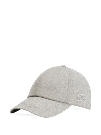 Dolce & Gabbana Logo-patch Baseball Cap In Gray