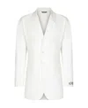 Dolce & Gabbana Stretch Cotton Gabardine Jacket In White