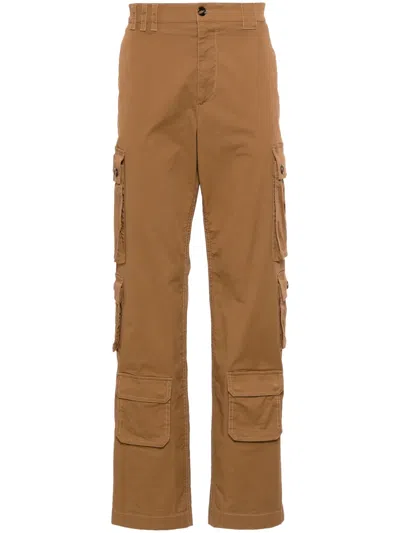 DOLCE & GABBANA LOGO-PATCH CARGO PANTS