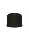 Dolce & Gabbana Logo-patch Corset-style Belt In Black