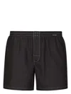 Dolce & Gabbana Logo-patch Cotton Boxers Shorts In Blue