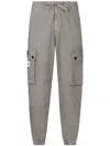Dolce & Gabbana Light Grey Cargo Trousers In Gray