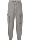 Dolce & Gabbana Light Grey Cargo Trousers In Grey