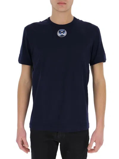 Dolce & Gabbana Logo Patch Cotton T-shirt In Black