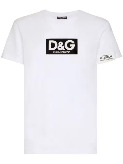 Dolce & Gabbana T-shirt Mit Logo-print In White